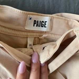 Paige pink tie front shorts size 26